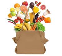 Genérico Grocery Bags - Durable & Lightweight Tote Bag | Reusable Lightweight Tote Bags for Travel, Shopping, Silk Purse in Waterproof Foldable Fabric | Large Capacity Eco-Friendly Racing, Khaki