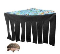 Generico Guinea Pig Corner Hideaway - Small Animals Sleeping Hammocks | Fleece Forest Corner Hideoutt | Convenient Fun Hiding Spot for Ferrets Chinchillas Hedgehogs Dwarf Rabbits Guinea Pigs