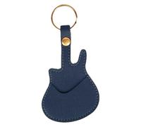 Genérico Guitar Stand, Guitar Holder with Keychain, Portable Leather Organizer, Musical Accessories for Musicians, Guitarists, Travel-friendly Case, blue, Consulte la descripción, See description