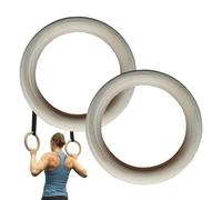 Genérico Gym Rings | 2 Pieces Calisthenics Equipment with Grips | Strength Training Rings - for Home Gym, Exercise, Indoor and Outdoor Use