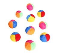 Genérico Hacky Ball - Foot Bag for Beginners for Kicking - Pack of 10 Multi-Coloured Light Kick Balls | Sack Đe with Juggling Balls, Men