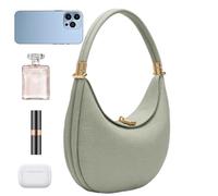 Genérico Half Moon Bag | Crescent Moon Bag Women | Handbag PU Leather Accessories Fashion for Women Dating Work Vacation, green, Consulte la descripción