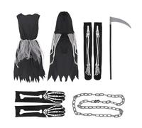 Generico Halloween Costumes for Girls - Scary Cosplay Outfit for Halloween | Creepy Cosplay Costume, Dress Accessories for Little Children Carnival Party