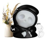 Genérico Halloween Decorative Light | Halloween Night Light | Rechargeable Ghost Lamp Made of Silicone with a 3 Stage Dimming Function | Party Decoration Gently Illuminated