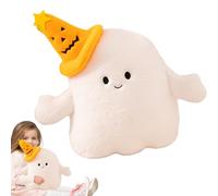 Generico Halloween Ghost Pillow | Soft Plush, Halloween Ghost Cushion Comfortable with Pumpkin Hat or Evil Horns for Apartment Bedroom Children's Room Sofa