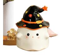 Genérico Halloween Mug - Funny Ghost Ceramic Mug | 155 ml Mug for Cold and Hot Drinks Coffee Tea Home Travel Airplane Birthday Holiday