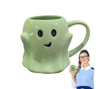 Genérico Halloween Mug, Novelty Ghost Cup 440ml | Reusable Drink Cups for Home Vacation College Residence Game Night University Kitchen Party Reading Club
