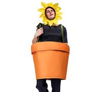 Genérico Halloween-Pflanzen-Cosplay-Kostüm, Sonnenblumen-Bühnenkostüme - Sonnenblumenkleidung für Erwachsene - Lustige, ausgefallene Halloween-Karnevalskostüme für Männer, Frauen und Erwachsene