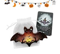Generico Halloween Pocket Cards, Cute Encouragement Cards for Halloween - Portable Motivational Figures for Study Companion Daily Travel Holiday Children Adults Colleagues Family