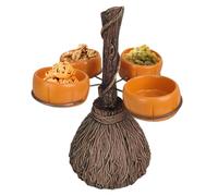 Generico Halloween Snack Bowl Stand - Creative Halloween Pumpkin Snack | Resin Witches Display | Pumpkin Bowls for Serving Snacks, Salad, Accessories