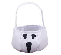 Generico Halloween Sweet Insoles - Portable Nonwoven Fabric Organizing Bags with Handle | Large Capacity Spooky Storage Basket for Women, Kids, Teens, Youth, White Ghost, Fare riferimento alla