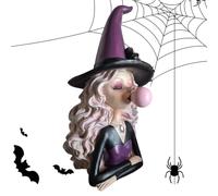 Generico Halloween Witches Figures, Dreaming of a Bubble Chewing Rubber Resin Collectible Figurine, Festive Collectible Item for Home Decor Shelf Bookcase Desk