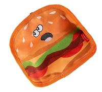 Generico Hamburger Dog Toy - Soft Molar Toys - Food Design Sound Toys for Cleaning Puppies Molars and Teeth Chew Toy for Dog, Cat and Rabbit