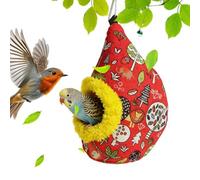 Genérico Hammock for Birds | Plush Bed in the Shape of House for Parakeets | Hammock for Birds and Parrots for Cage | for Breeding Canaries, Cockatoos,