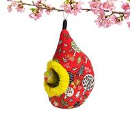 Genérico Hammock for Birds, Plush Bed in the Shape of House for Parakeets - Winter Sleeping Rest Breeding Cockatiel Canary Lovebird