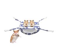 Generico Hammock for Small Animals | Soft Adjustable Swing | Winter Ferret Bed with Metal Hooks - For Enrichment Small Pets Sugar Glider Gerbil Hedgehog Indoor