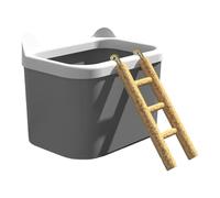 Genérico Hamster Bath - Removable Bowl with Pet Ladder | Digging & Bath for Russian Hamster - Toy for Playing Dig Search Home Travel