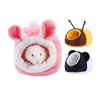 Generico Hamster Bed,1pcs Hamster Sleeping Mat,13 x 11 x 8 cm Pet Bed House, Warm Sleep Mat For Hamsters, Cute Cartoon Squirrel Mini Cage, Small Animal Beds, Animal Cage Accessories
