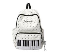 Genérico Hand Luggage Backpack - Large Capacity Backpack with Piano Print | Executive Business Briefcase Bag - For Laptop, Day to Day and Airplane, white, Consulte la descripción, See description