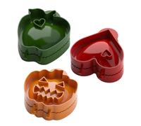 Genérico Hand Pie Molds - 3 Pieces Press Non-Stick Easy-Release Maker, Hand Pie Molds For Baking For Cookie Christmas Halloween Fall Supplies Meat Fried Egg Home