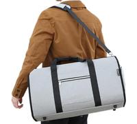 Generico Handgepäck - Compact Travel Bag, Robust Cabin Luggage, High Capacity Organisational Compartments | for Short Trips, Transport in and Easy Packaging with Material and C, Gray, riferimento