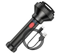 Genérico Handheld Flashlights - Bright Light 5 Modes with Compass | Brightest LED Flashlight for Camping Equipment, for Camping Hiking Cycling Night Outdoor Repair Home Survival