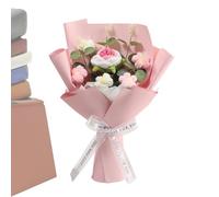 Generico Handmade Crochet Flower Bouquets - Handmade Knitted Bouquets for Party, Wedding, Spring, Graduation, Christmas, Easter, Holiday