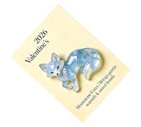 Generico Happy Card: Romantic Pocket Keepsake Card, Animal Figurines Card, Cute Celebration Wishes Card, Girlfriend Gift, Dating, Party, Wedding, Birthday,