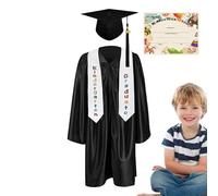Generico Hat and Toga for the End of Year Party School Childhood | Complete for Photo Diploma Children, Photo Set for Graduation, Kindergarten 2025, Children from 5 to 13 Years