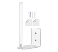 Generico HAT HOLDER - Compact Rack 7.5x4.5x15cm, Clear Acrylic Hook, Wall Display Stand with Adhesive or Drill Mounting Options | Guar Wardrobe Door Organizer