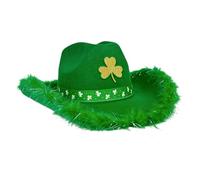 Genérico Hat - Irish Green Shredded Hats | St Patrick's Day Costume Accessory | Unisex Fabric Hat for Celebration of the Day