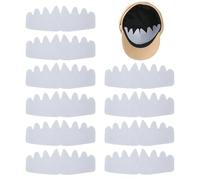 Genérico Hat Sweat Liner, 10-Piece Absorbent Sweatband Pad, Octagonal Hat Protector for Women and Men in Daily Wear, Sports, or Outdoor Use, 10.35x3.9 inches, Black, White