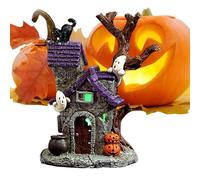 Generico Haunted House Table Decoration, Luminous Halloween Decorations for Indoor Use | Resin Figures with Ghost for Indoor Table