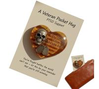 Generico Heart Hug, Heart Skull Emotional Memory - Mini Hug with Postcard - For Valentine's Day Appreciation Women Men Lovers Children Good Care Friend Adults