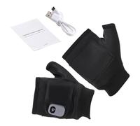Generico Heated Fingerless Gloves, Wearable Electric Fingerless Gloves - Rechargeable Digital Thermal Mitt for Snow Home Outdoor Cycling Work Skiing Travel Men Women