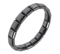 Generico Hematite Bracelet for Men, Elastic Energy Elastic Bracelets with Natural Gems, for Women Dad Boy Daily Travel Work Dating Fitness Party Birthday