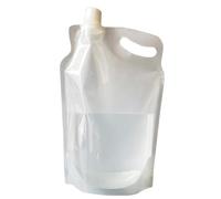 Genérico Hiking Water Bladder - 31.5x20cm Foldable Clear Reusable Storage Leakproof Lightweight PE Drinking Hydration Bladder Pack