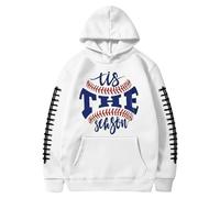 Genérico Hoodies Men Hoodies Men with Pockets Big Size Hooded Neck Sweatshirt Man Sport Exercise Outdoor Rugby Print, A White, 3XL