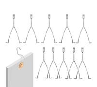 Generico Hook for Painting Doors Wardrobe | Steel Support 10 Pieces Without Drilling | Spray Drying Rack Clips | For Carpentry Restoration Furniture Painters Home Workshop