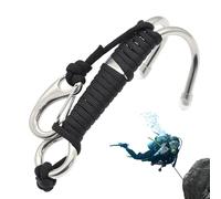 Genérico Hooks for Cave Diving Reefs, Hooks for Diving Reefs | Stainless Steel Buceso Hook with Rope | XAcon O-Ring Equipment for Diving In Caves and Drifting, Activities Your