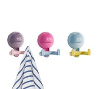 Genérico Hooks with Shower 3 Pieces Waterproof Hanger Without Drill