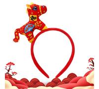 Generico Horse Headband, Plush Headband, Spring Party, Cute Headband with Animal Shape, for Chinese New Year Greetings Family Photo Activities Festivals Parties