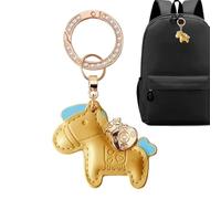 Generico Horse Keyring with Charm | Lucky Charm and Auspicious Keyring for the Year of the Horse | Spring Holidays Family Adults Women Men Girls Boys