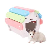 Generico House for Small Animals | Gerbil Rainbow House Small for Animals Hiding Place DIY | for Decoration 'Habitat of the Cage of the Cage