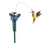 Genérico Hummingbird Solar Flutter - Funny Solar Powered Swing Bird or Stack | Garden Decoration Terrace with Bird | for Massive Lawn Flowers, Outdoor