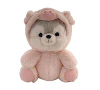 Generico Husky Animal | Soft Husky Transformable Plush Doll, Koala Pig Fox Dinosaur Dolls, Soothing Sleeping, Stuffed Dog Plush Toy