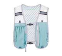 Generico Hydrating Running Vest - Lightweight Hydration Equipment, Trail Running Equipment, Breathable Multi-Pocket Backpack on Chest, Elastic Tank Stability, for Hiking, Light Blue, Please refer to