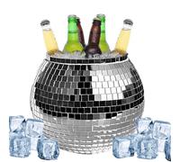 Genérico Ice Cube with Disco Ball - Ice Cube | Ice Cube for Wedding Table Decoration, Elegant Cool Ice Bucket, Party Tableware, Cube Cooler, Artic