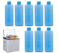 Generico Ice Packs for Cooler - Fast Freezing Gel Packs, Compact Lightweight Build, Safe Material, Space Saving Slim Design | Lunch Box Cooling, Camping Trip Supply, Beach Day Drinks, Refrigerator