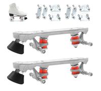 Genérico Ice Skate Base Plate, Double Replacement Base Roller Skate Holding Plate for Travel, Park, Indoor, Outdoor, Family, Women, Men and Friends